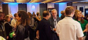 People talking in Japan Society at CNTI launch event
